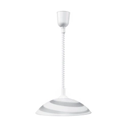 Lampa wisząca Circle 1xE27 Max.60W Biały materiał syntetyczny/Biały kabel z materiału syntetycznego/białe szkło 4313502