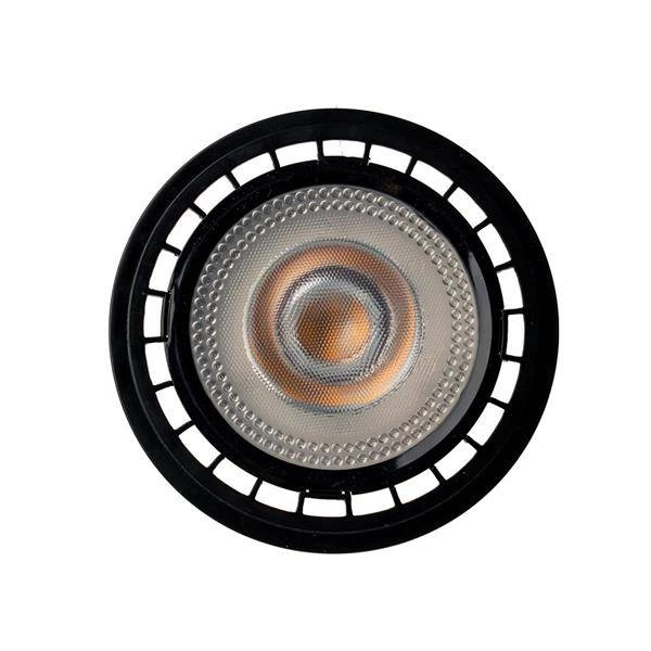 ŻARÓWKA AR111 - 10W GU10 3000K ciepła | czarny