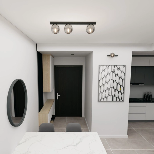 Lampa sufitowa Emibig FIT 3 Czarny/GRAFIT 1122/3