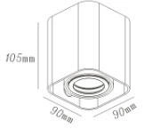 Oprawa natynkowa MERANO, biała, 1x50W GU10