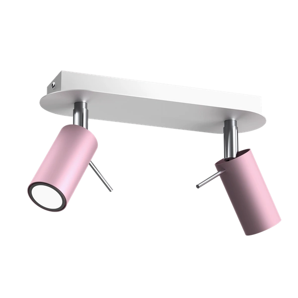 Lampa sufitowa PRESTON PINK/WHITE 2x mini GU10