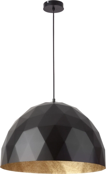 Lampa wisząca DIAMENT czarno - złota 50cm