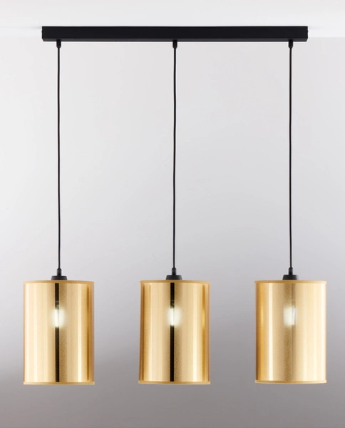 Klasyczna Lampa wisząca CORTINA wys. 100cm 3xE27 15W IP20 | złoty