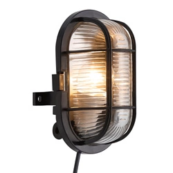 Kinkiet SKOT E27 60W Plastik | Czarny