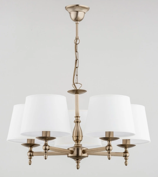 Żyrandol ALFA ROKSANA ZŁOTA 5xE14 64cm | 16076