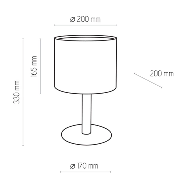 Lampka nocna DEVA WHITE 5217 1xE27 w skandynawskim stylu 5217