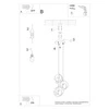Lampa wisząca TULOS 3P, SL.1088, czarna, 3x60W E27