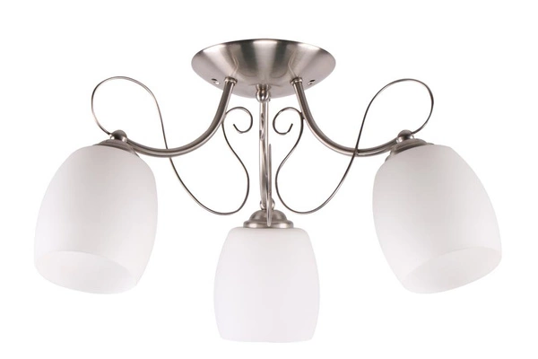 Lampa sufitowa AMBA 33-78025 chrom/biały 2x40W E27