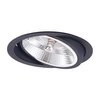 Oczko wpuszczane ruchome NERO, czarne, 1x50W GU10/AR111