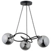 Lampa sufitowa ALFA VELTA CZARNA 3xE14 60cm | 62344