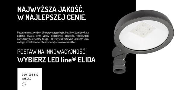 Oprawa uliczna na słupek LED ELIDA 40W 4000K neutralna IP65 | grafitowy