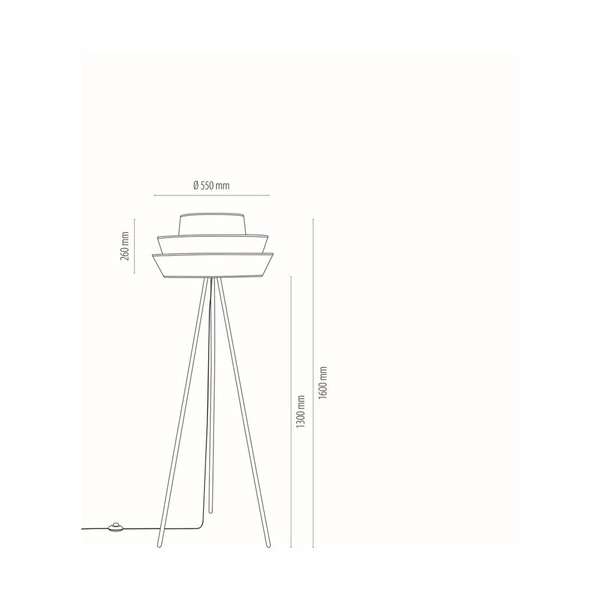 Amar Lampa Podłogowa 1xE27 Max.40W Czarny/Grafitowy-Różowy-Biały 12660104