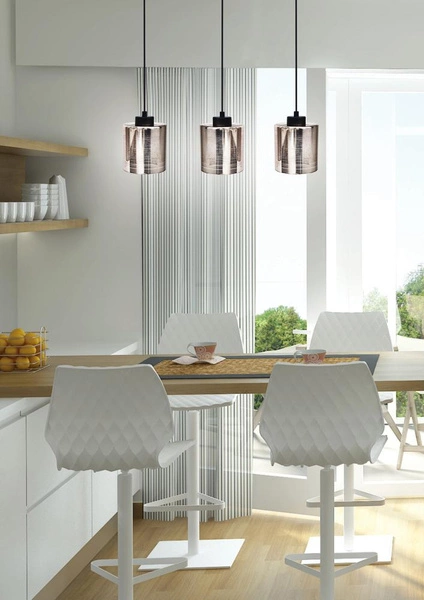 Lampa wisząca COX 33-53886 czarny/chrom 3x60W E27