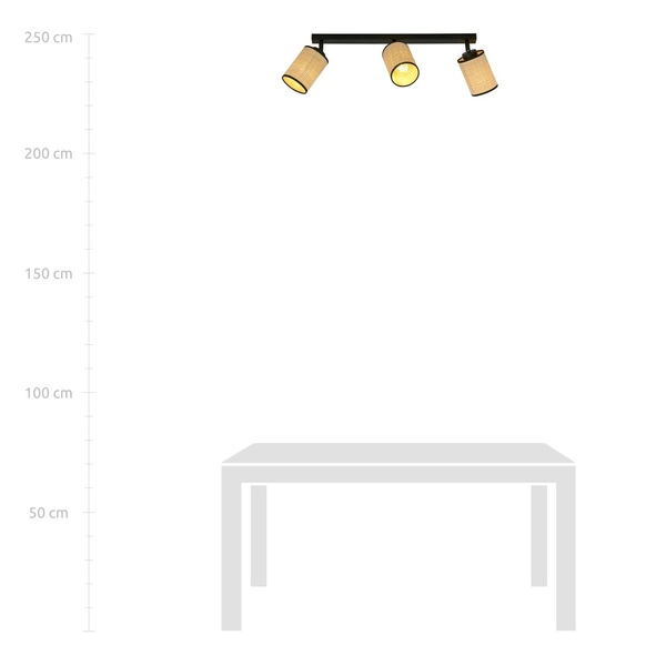 Lampa sufitowa Emibig YOGA 3 Czarny 1151/3