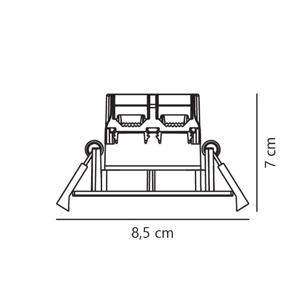 Oprawa wpuszczana DoradoSmar LED 2200-6500K Biała zmienna (CCT) Plastik | Biały