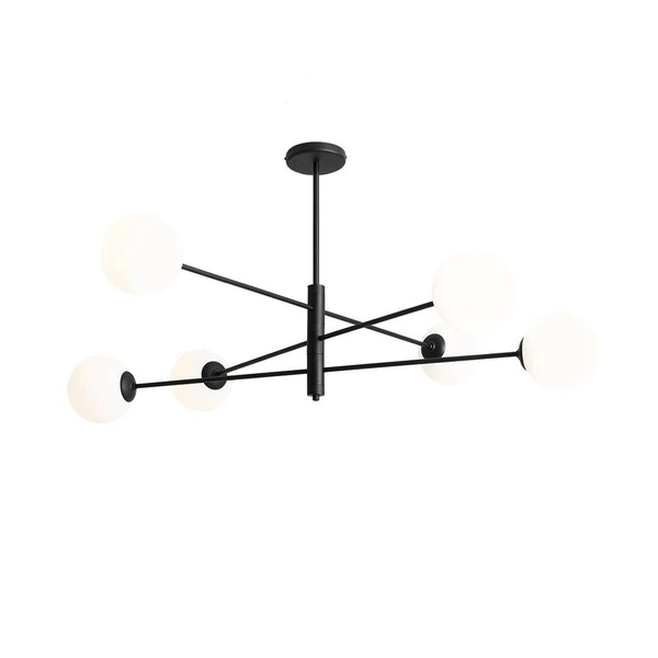 Aldex Lampa sufitowa HOMME 6, 1090PL_K1, czarny/biały, 6x40W E14