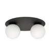 Lampa sufitowa Emibig SOLAR 2 Czarny/OPAL 1127/2