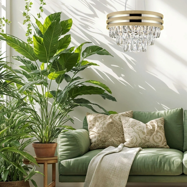 P0525-04A-F4V6 NAICA LAMPA WISZĄCA ZŁOTA/GOLD