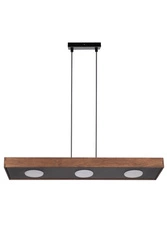 Lampa Sigma DALIA 3 zwis czarny/brąz 41005