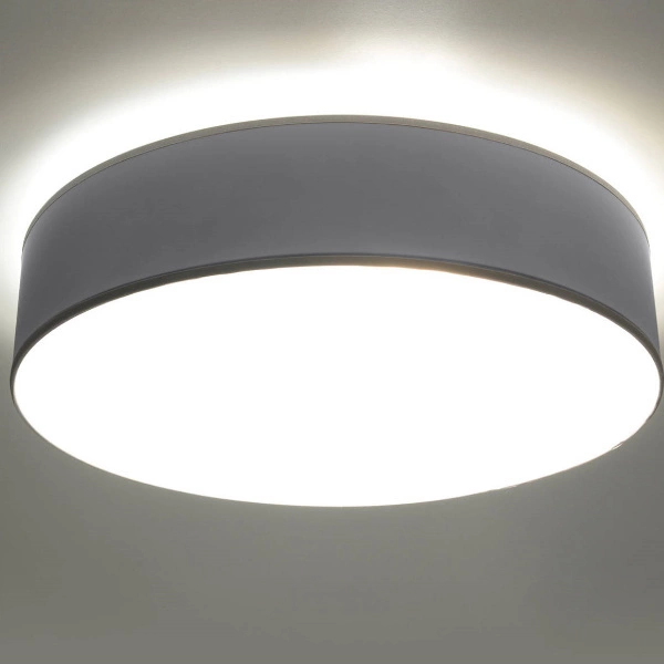 Plafon Arena 45 trzy punktowy stal szara PVC 15W LED, SL.0125