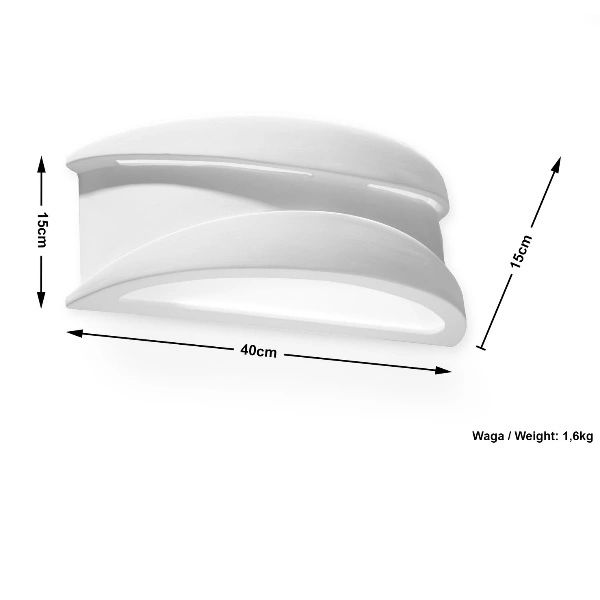 Nowoczesny Kinkiet Ceramiczny APOLLO SLA.0161