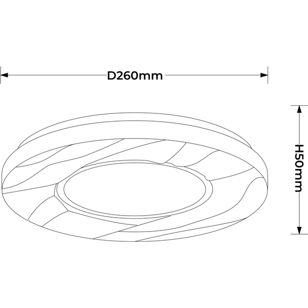 Plafon Tenaro 26 cm biały LED 4000K
