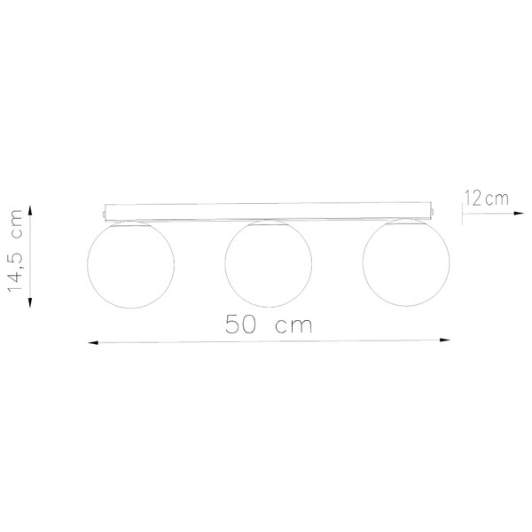 Plafon YOLI 3, biały, 3x40W G9, SL.1148