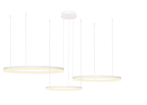 Azzardo HALO PENDANT 100+80+60 CCT WH + REMOTE CONTROL 4974