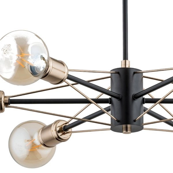 Lampa sufitowa ALFA TANDEM II CZARNA 6xE27 58cm | 62151