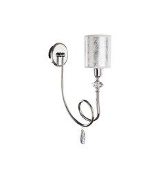 Klasyczny Kinkiet DELFINA wys. 42cm 1xE14 11W IP20 | Chrom