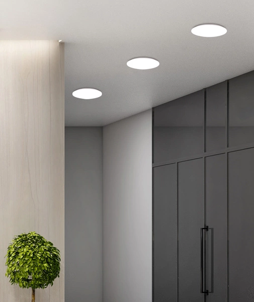 Plafon MEGA 12-75048, 23 cm, biały, 12W LED, barwa neutralna 4000K, IP44