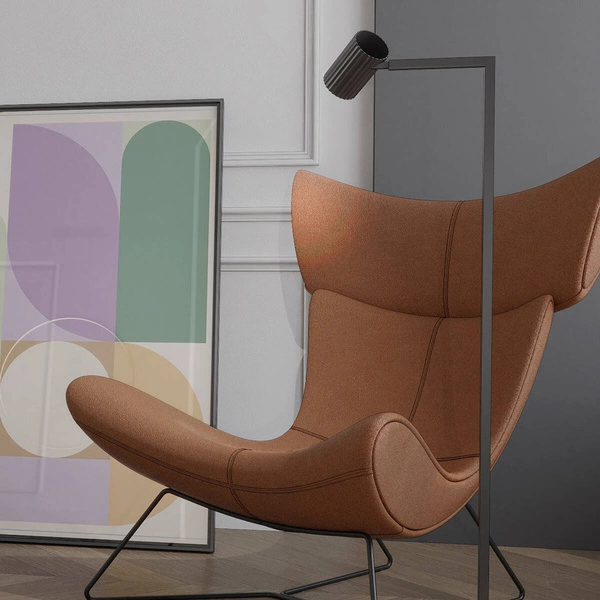 Lampa podłogowa Tokio, czarna, 1x50W GU10