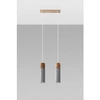 Lampa Wisząca ZANE 2 SL.0966 szara 2xGU10