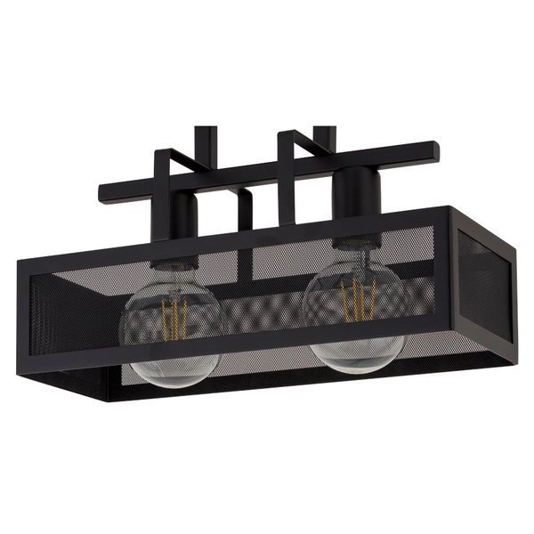 Lampa sufitowa siatka ALBERT 2 PLAFON czarny 32176
