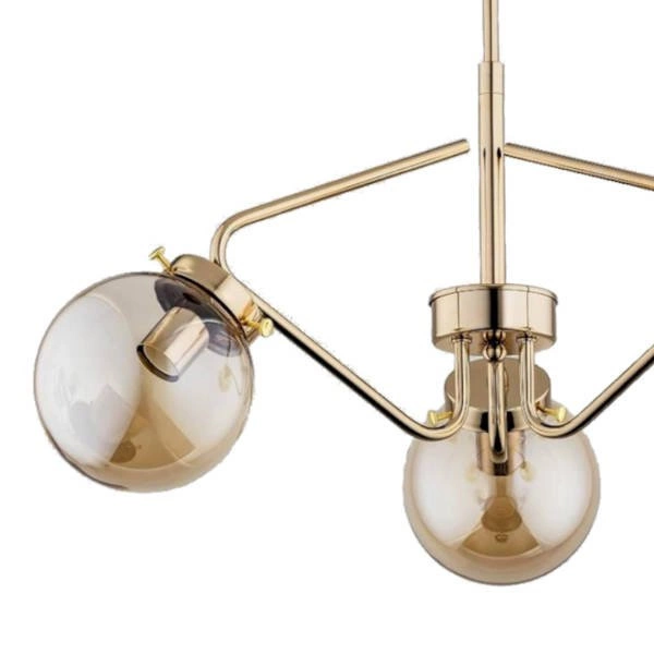 Lampa sufitowa ALFA BARSUM ZŁOTA 3xE14 56cm | 27583
