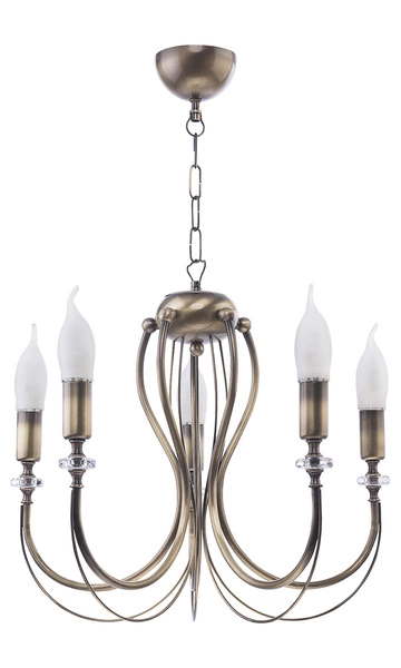 Klasyczny Żyrandol MELANI wys. 68cm 5xE14 11W IP20 | Stare złoto