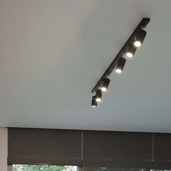 Plafon RING 3 punktowy Stal kolor czarny 12W LED, SL.0093