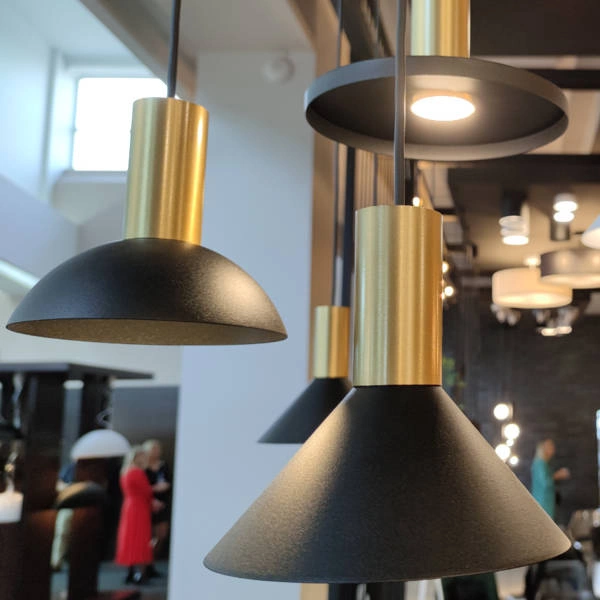 Lampa wisząca HERMANOS A szer. 18cm GU10 | biały/mosiężny 8040