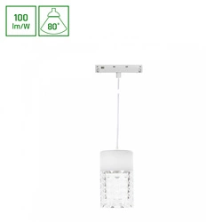 SYSTEM SHIFT BASIC - HANGIT CRYSTAL OPRAWA ZWIS 55X110MM (1100MM WIRE) 7W 4000K BIAŁY