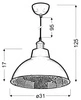 Lampa wisząca SCRIMI 31-56658 czarna 1x60W E27