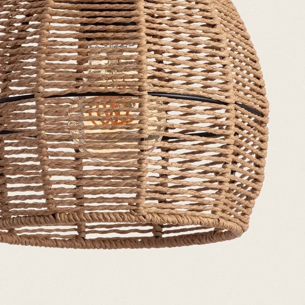 Lampa Wisząca Bohp z Plecionego Papieru Abruzzo Francesca 3xE27