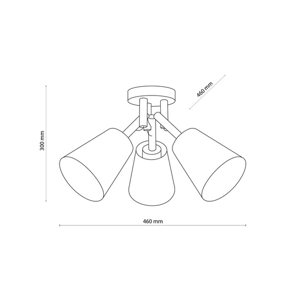 Nowoczesna lampa sufitowa VAIO WHITE 665 3xE27 665