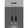 Lampa wisząca LOOPEZ 2 SL.0953 czarny/złoty 2xGU10