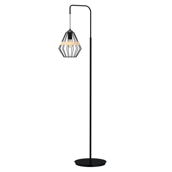 Lampa stojąca podłogowa INDUSTRIALNA CLIFF BLACK 1xE27 MLP5528