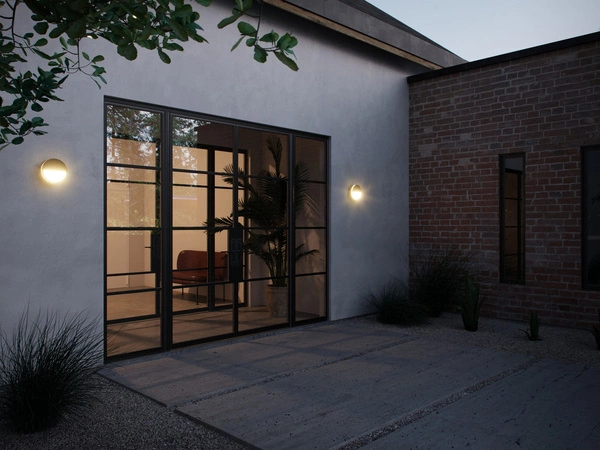 Lampa sufitowa AvaSmart LED 2700K Biała ciepła Aluminium | Czarny