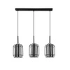 Lampa wisząca JONERA, 33-08435, czarny/dymiony, 3x40W E27