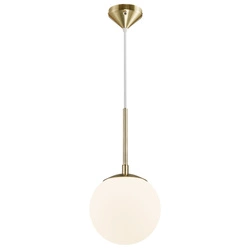 Lampa wisząca GRANT E14 15W Szkło | Mosiądz