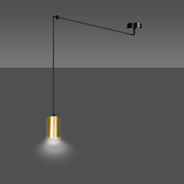 Lampa wisząca Emibig TRAKER 1 BL/GOLD 526/1