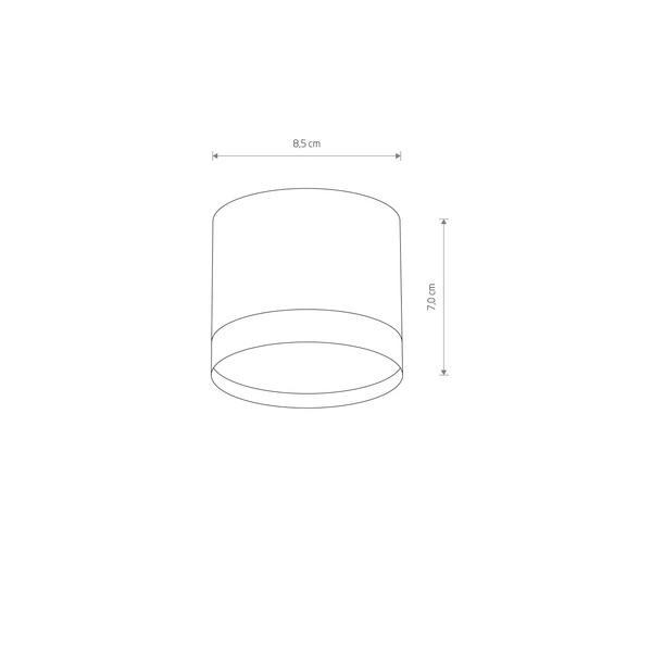 Spot sufitowy SILBA WHITE szer. 8,5cm GX53 | biały 10476