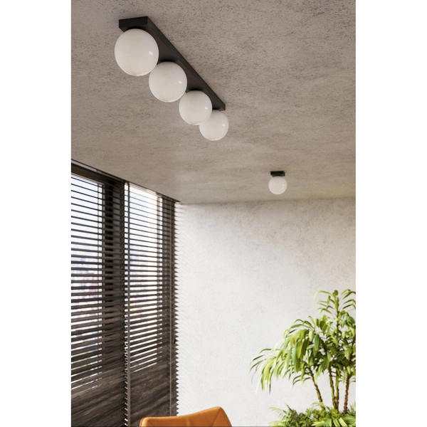 Plafon YOLI 1, czarny z białym kloszem, 1x40W G9, SL.1151